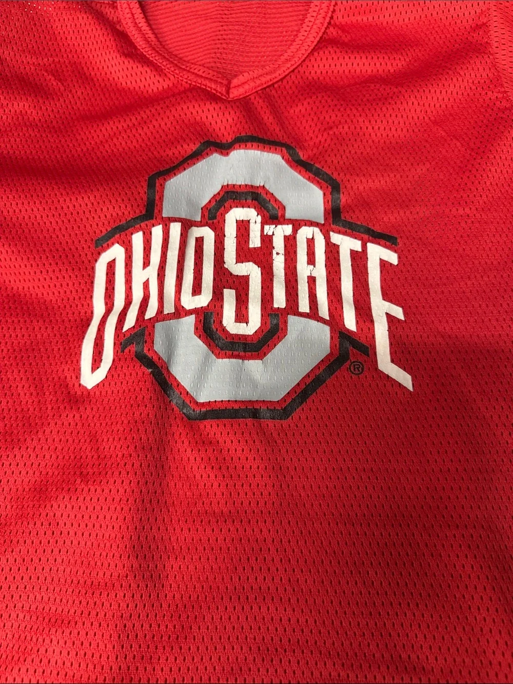 Ohio State Red Kids Mesh Team Tee